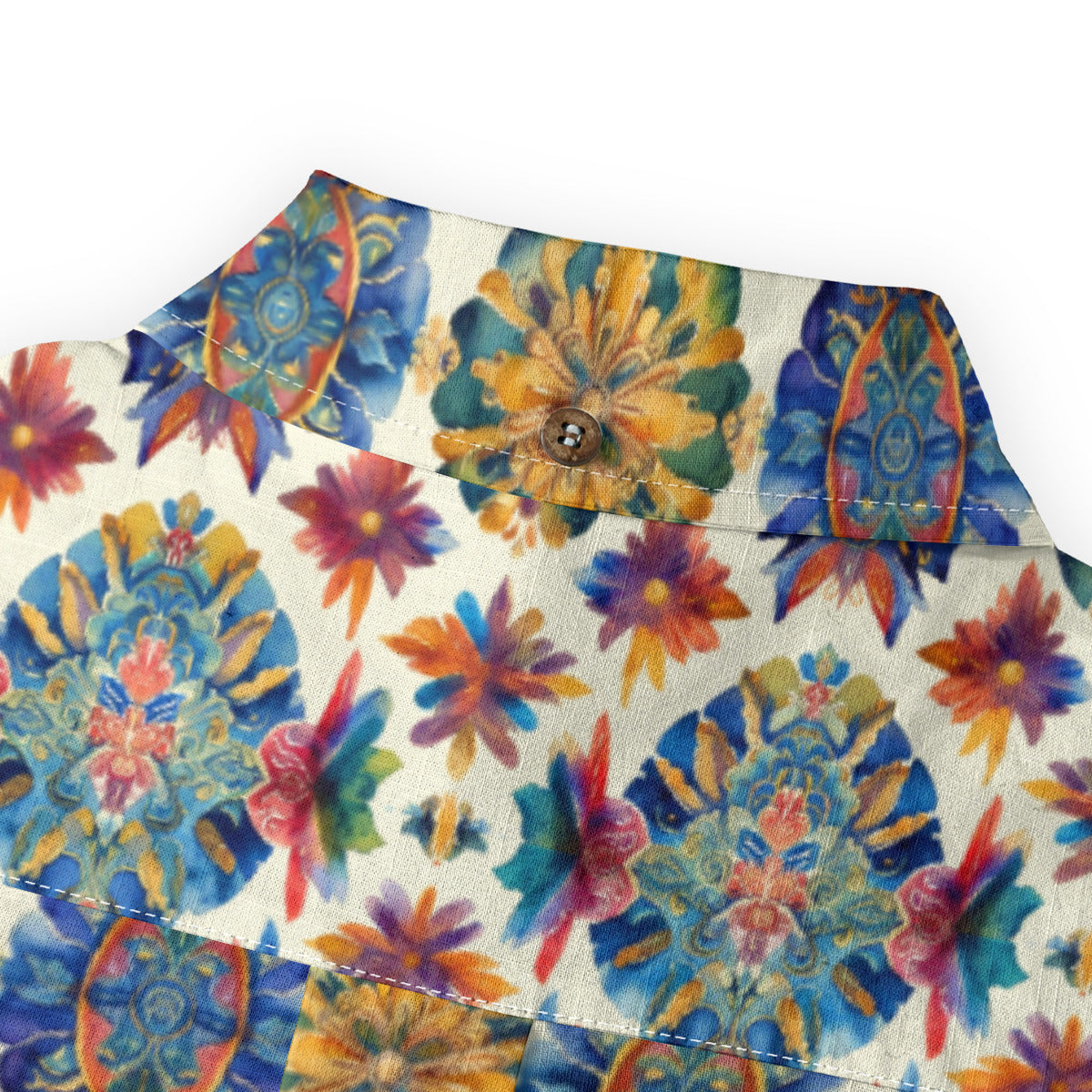 Aquarelle -- Men's Casual 100% Cotton LS Shirt