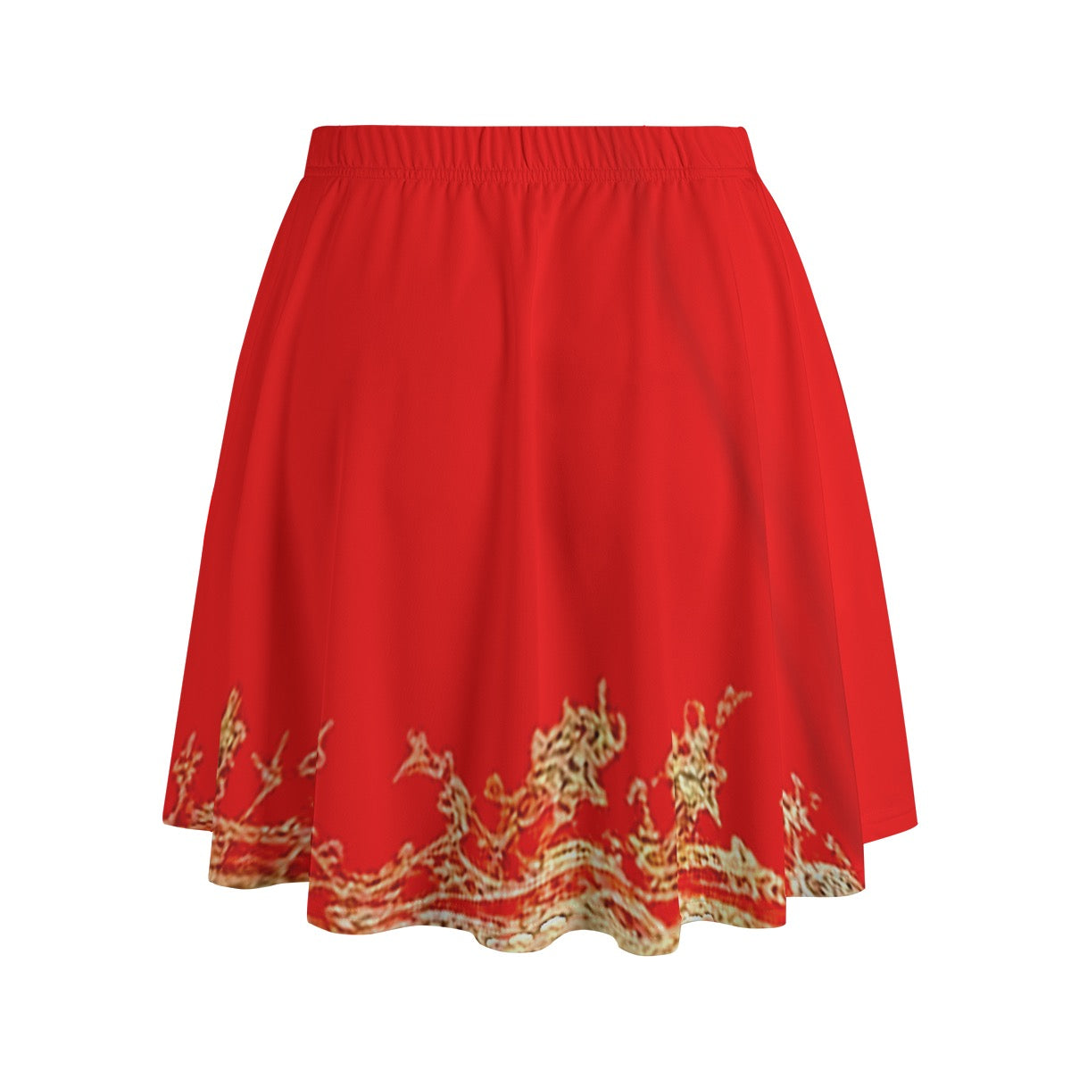 Gold Trim -- Women's Bazyrey Skirt w/2 pockets