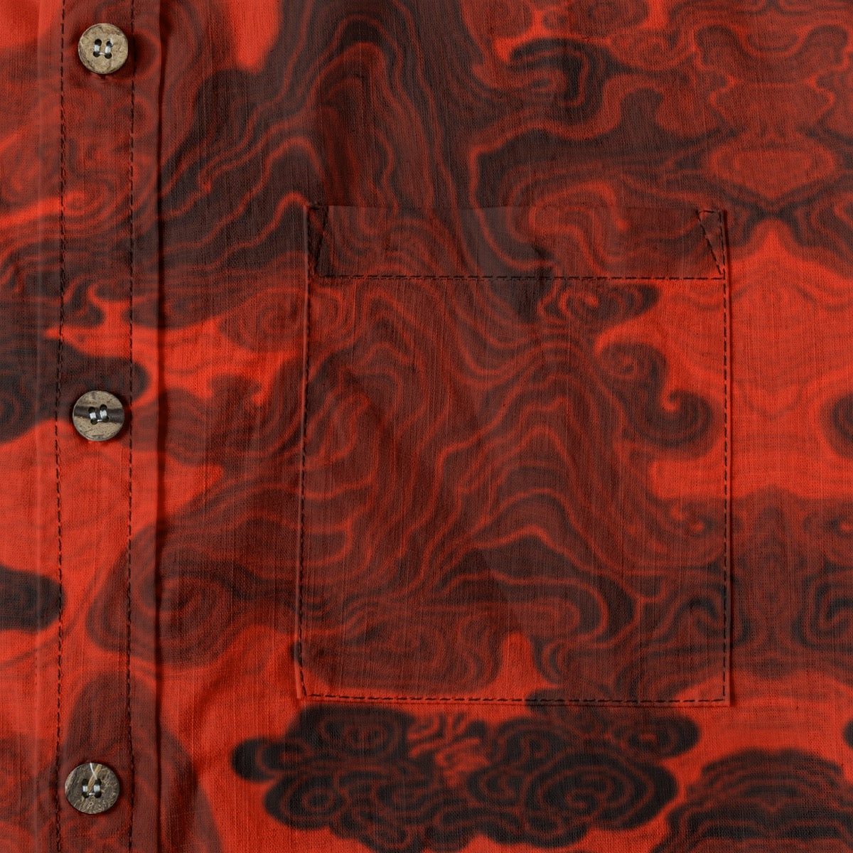 Ring of Fire -- Men's 100% Cotton LS Shirt