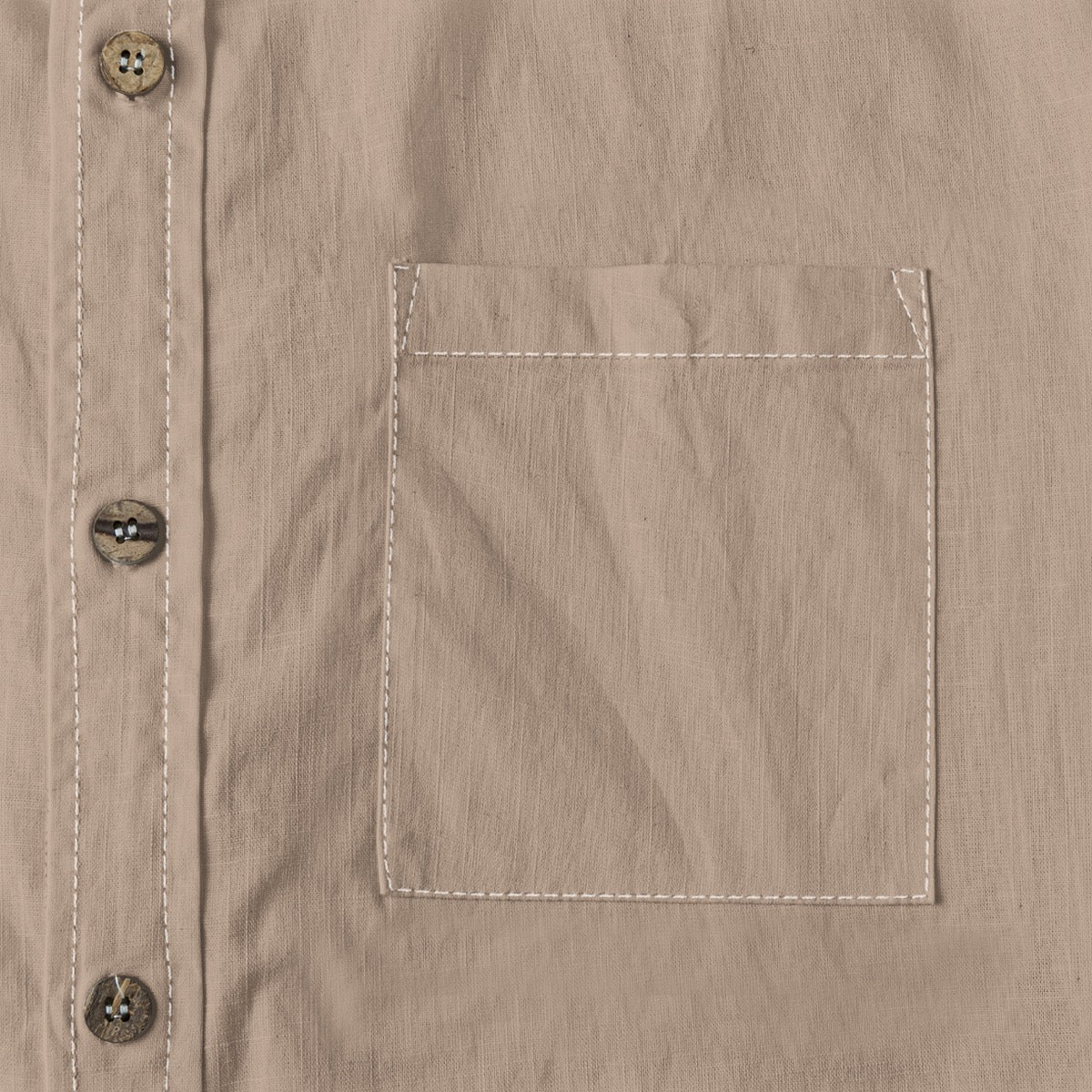 Mushroom -- Men's 100% Cotton LS Shirt