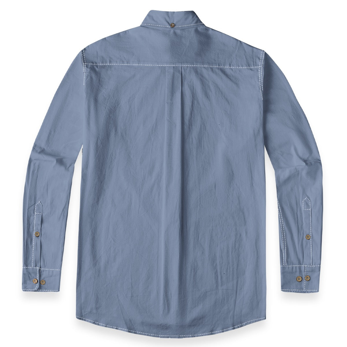 Pigeon Blue -- Men's100% Cotton LS Shirt