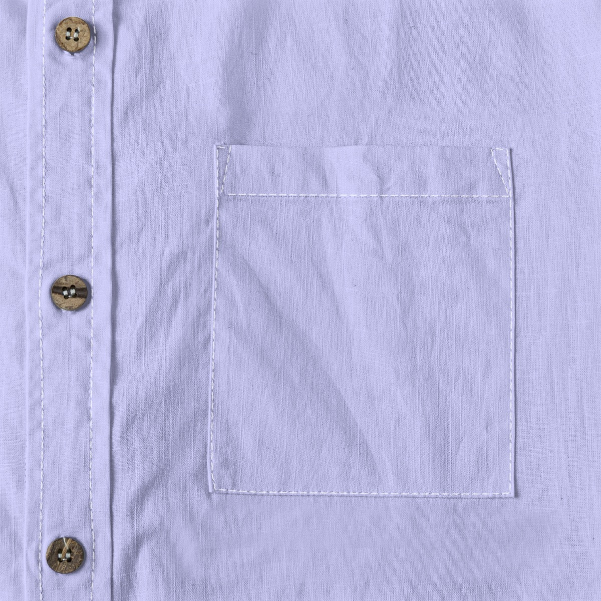 Periwinkle -- Men's 100% Cotton LS Shirt