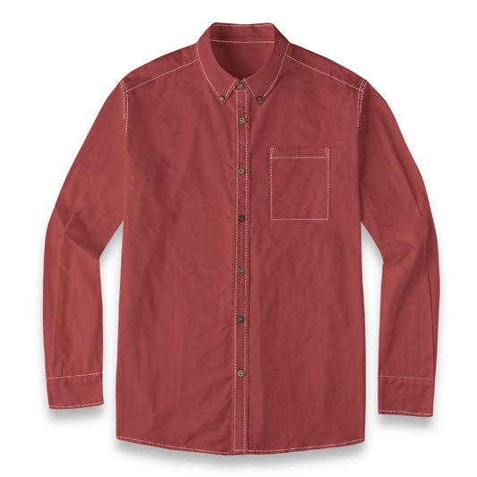 Garnet -- Men's100% Cotton LS Shirt