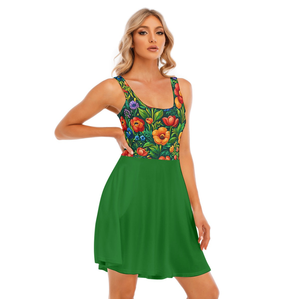 Wild Flower -- Women's Tank Vest Dress