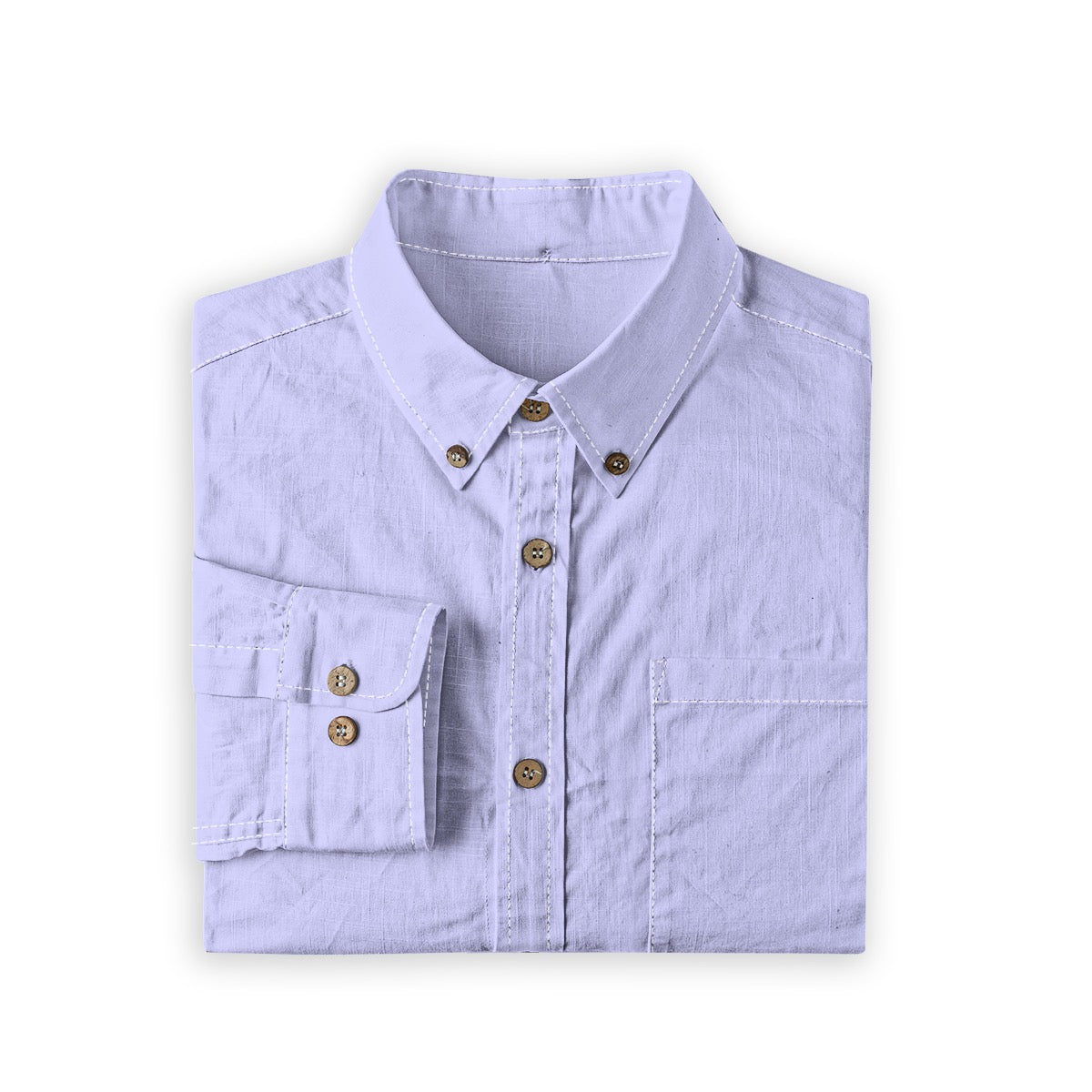 Periwinkle -- Men's 100% Cotton LS Shirt