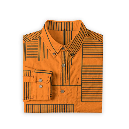 Lines -- Men's 100% Cotton LS Shirt