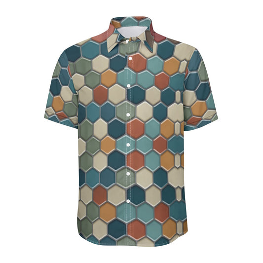 Tiled -- Unisex Collared Shirt