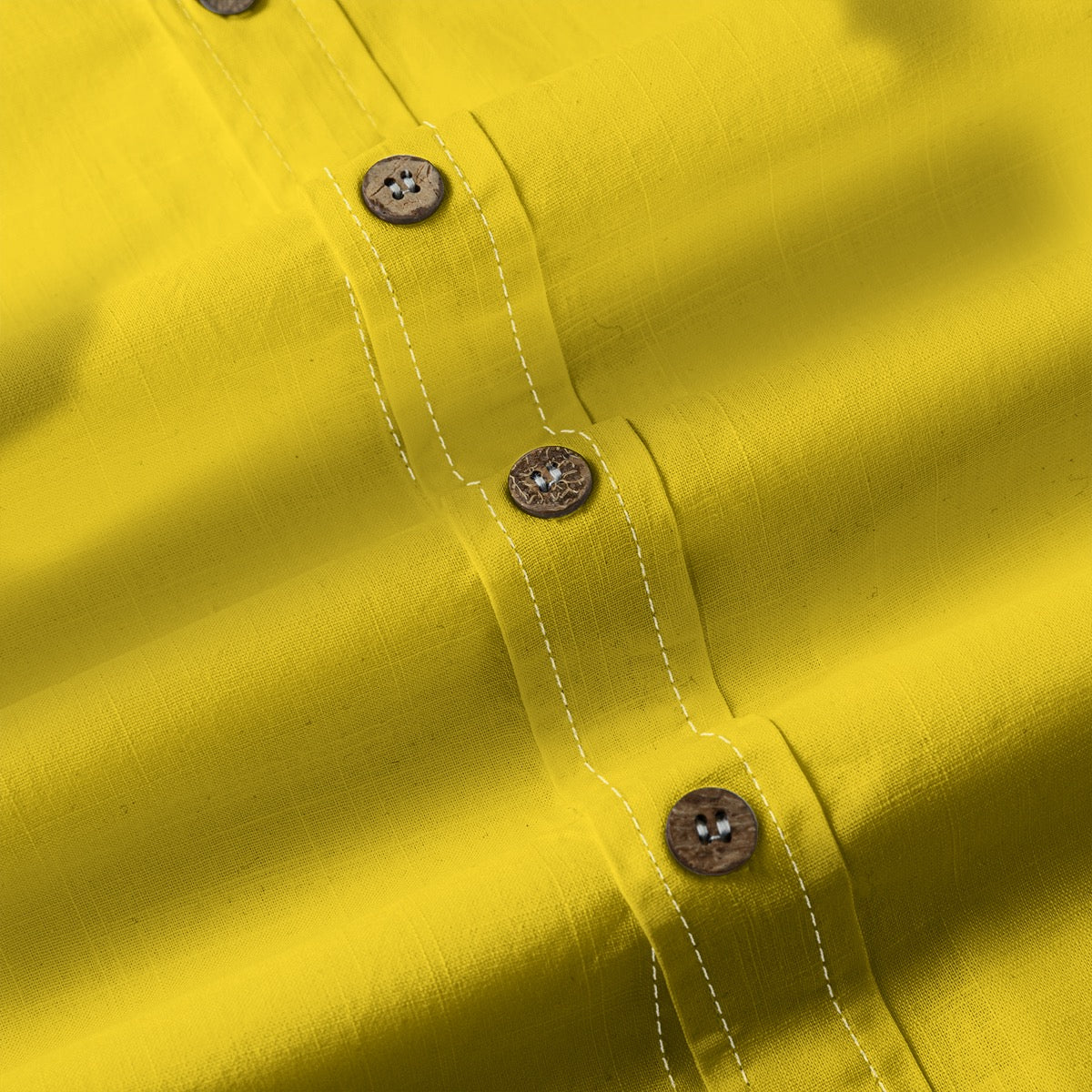Gold -- Men's 100% Cotton LS Shirt