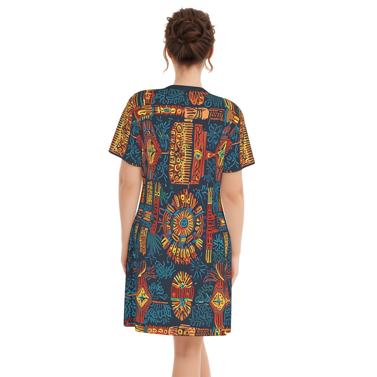 Lioness -- Women's V Neck Dress 100% Cotton