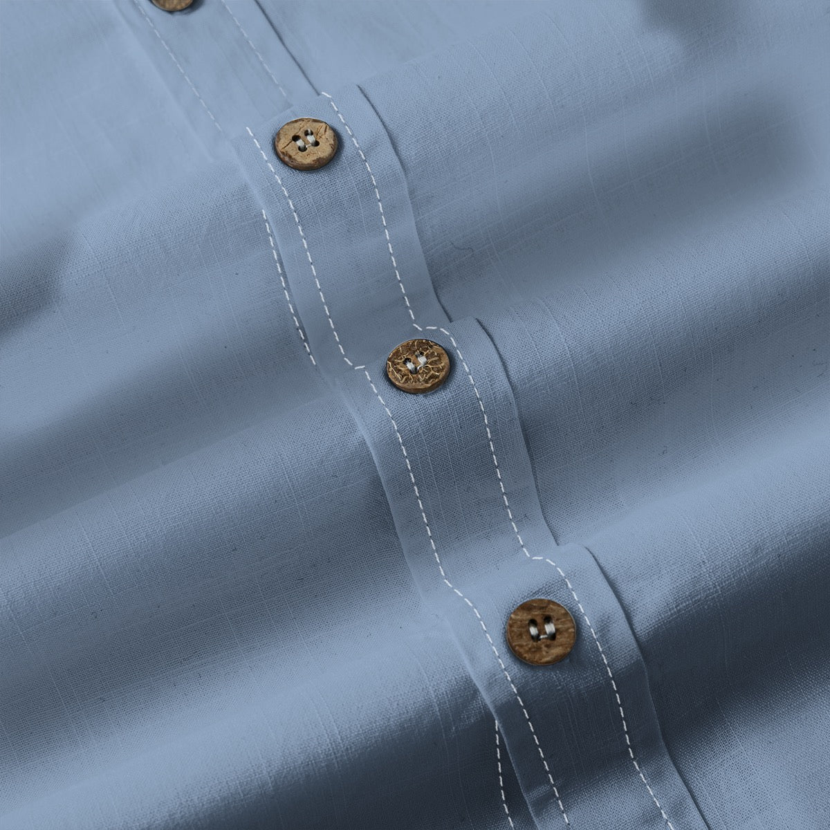 Denim Faded -- Men's 100% Cotton LS Shirt