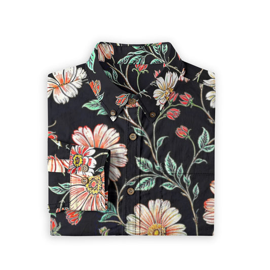 Night Path -- Men's 100% Cotton LS Shirt