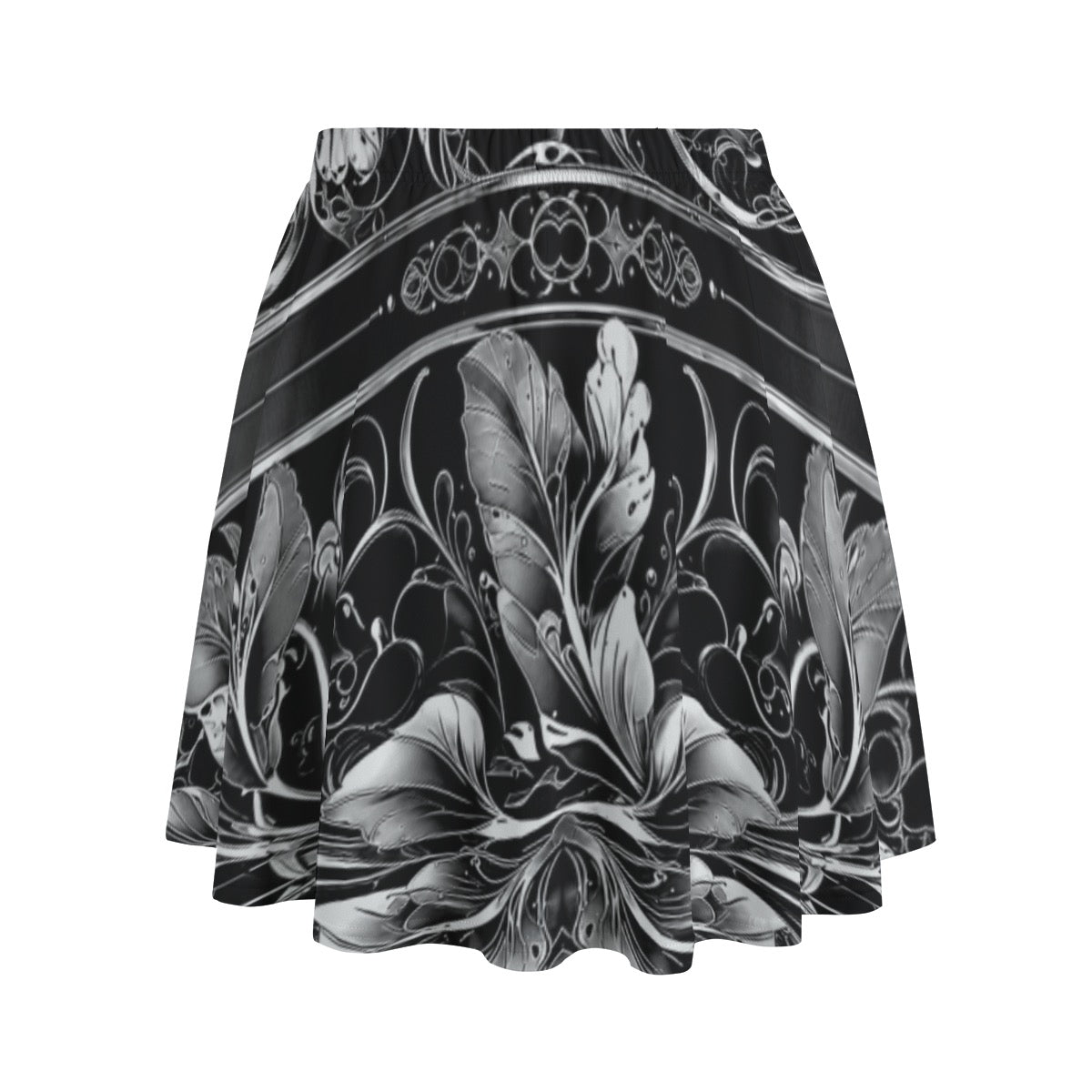 Motif Floral -- Women's Bazyrey Skirt w/2 pockets