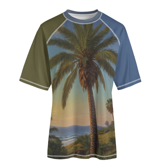 Palm Gate -- Unisex Yoga Sports Short Sleeve T-Shirt