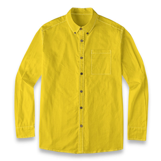 Gold -- Men's 100% Cotton LS Shirt
