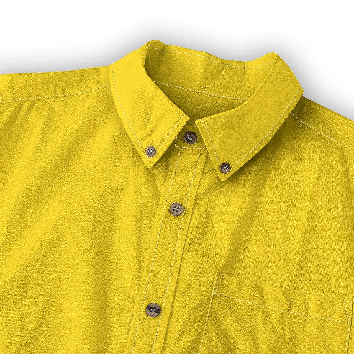 Gold -- Men's 100% Cotton LS Shirt