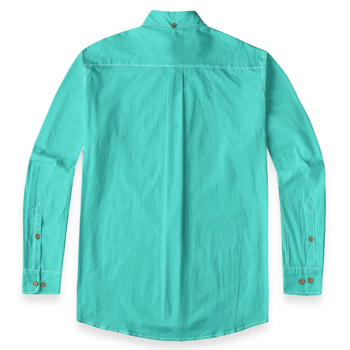 Turquoise -- Men's 100% Cotton LS Shirt