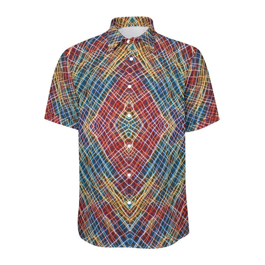 Stone Tartan Two -- Unisex Collared Shirt