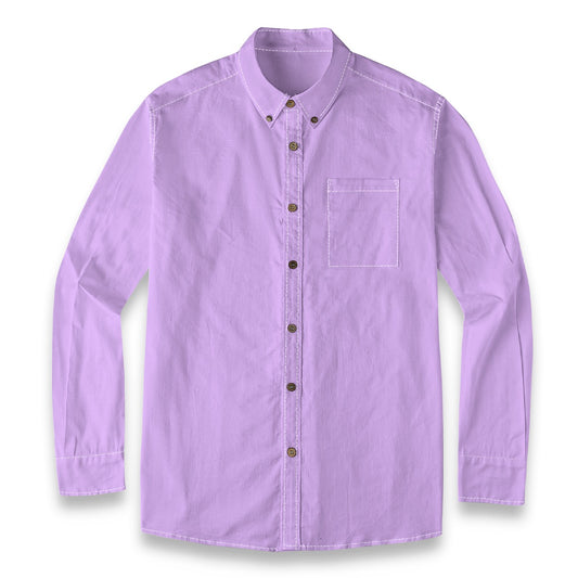 Mauve -- Men's 100% Cotton LS Shirt