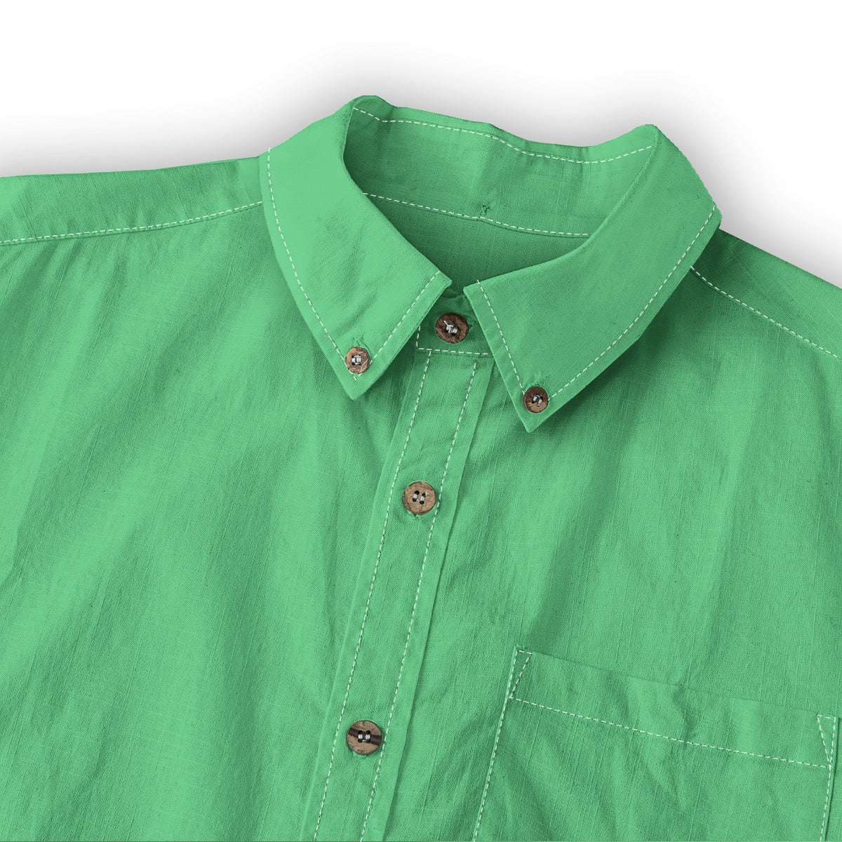Emerald Green -- Men's 100% Cotton LS Shirt