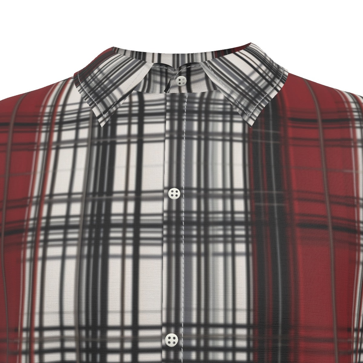 Skara tartan -- Men's Imitation Silk Short-Sleeved Shirt