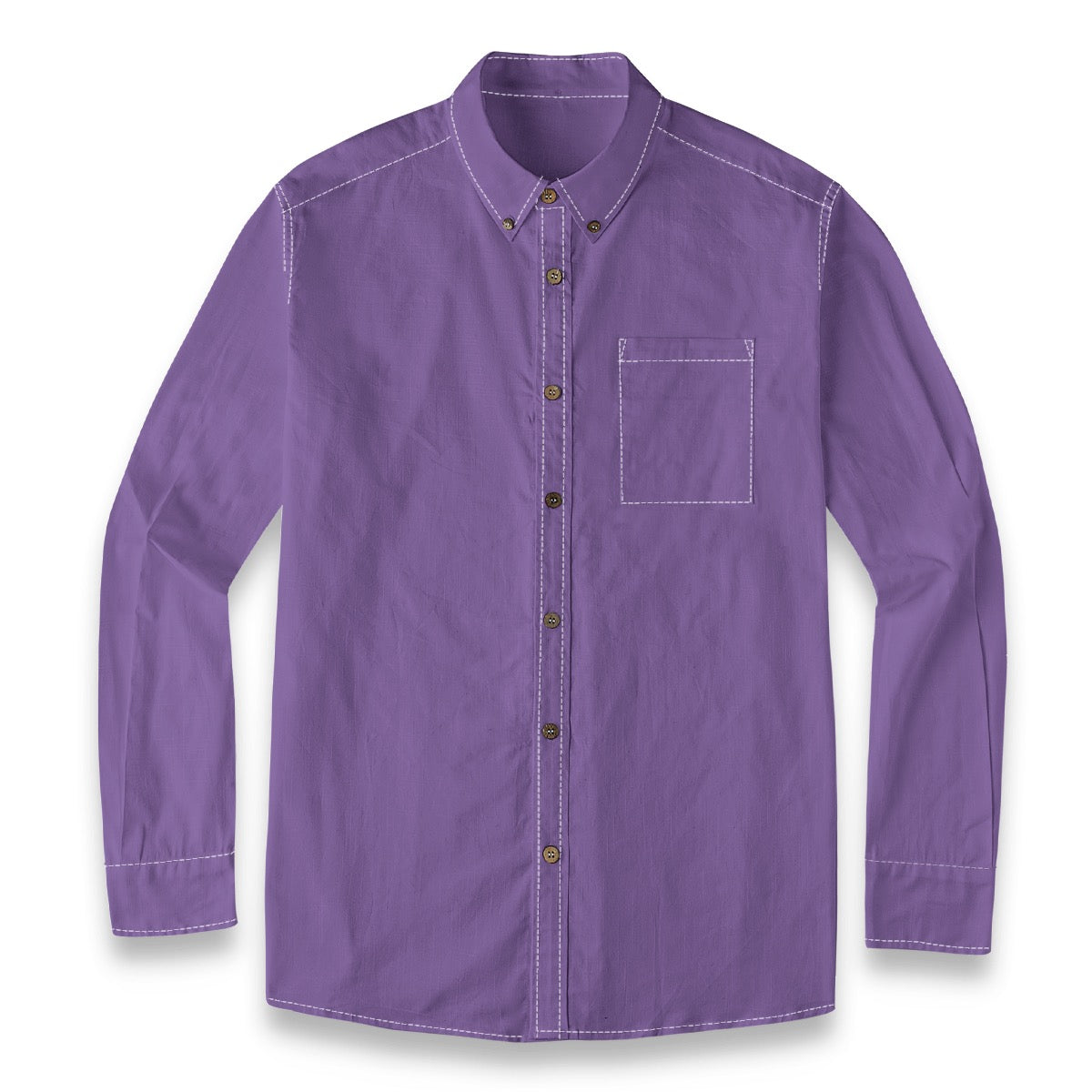 Lavender (Deep) -- Men's 100% Cotton LS Shirt