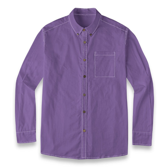 Lavender (Deep) -- Men's 100% Cotton LS Shirt