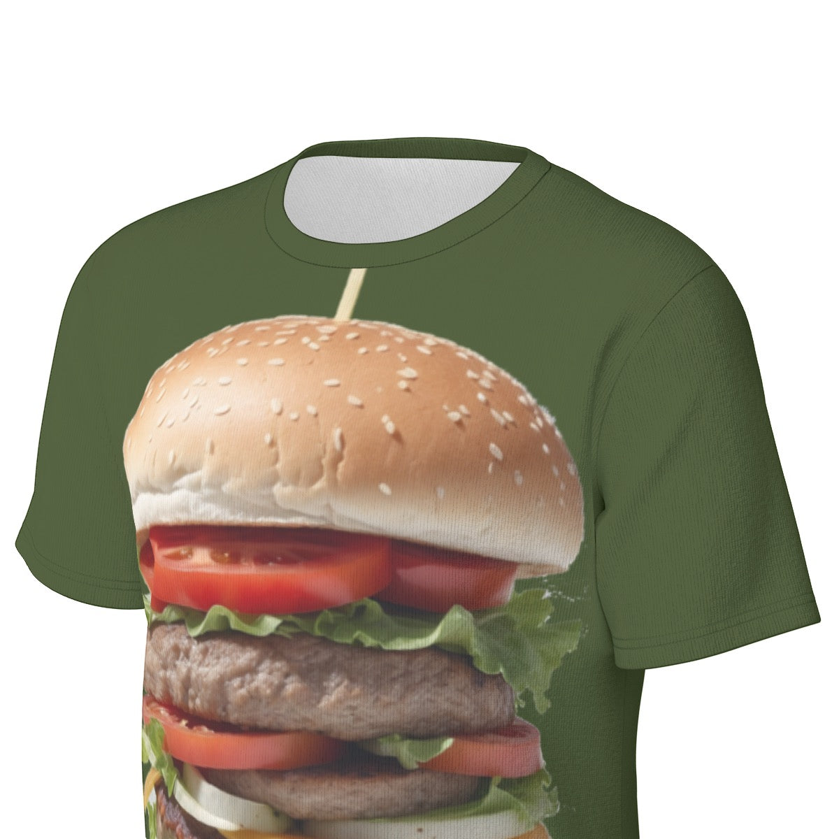 Burger -- Men's O-Neck T-Shirt | 190GSM Cotton