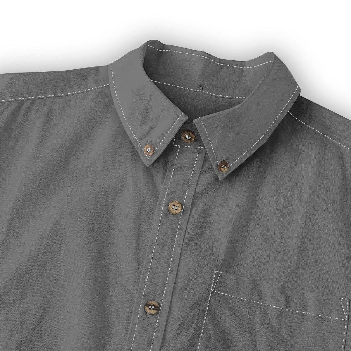 Davy's Gray -- Men's 100% Cotton LS Shirt