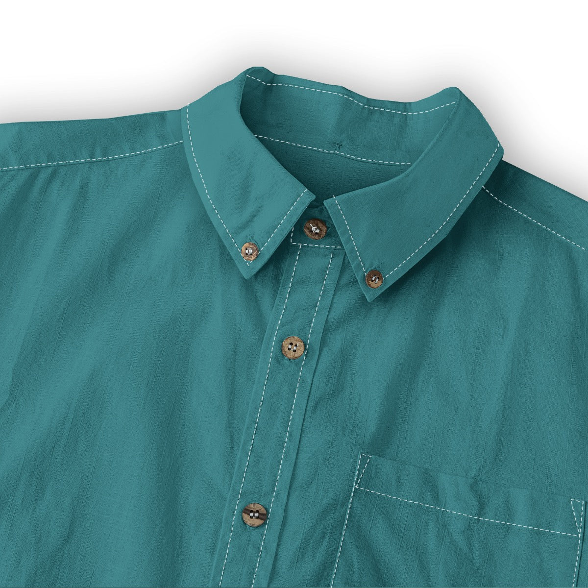 Cyan (Dark) -- Men's 100% Cotton LS Shirt