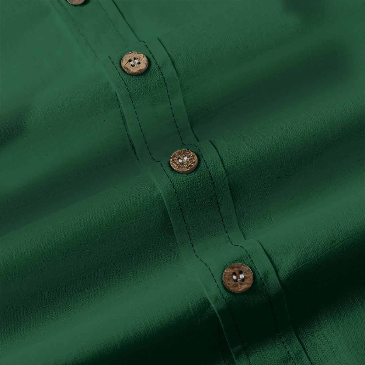 Forest Green (Deep) -- Men's 100% Cotton LS Shirt
