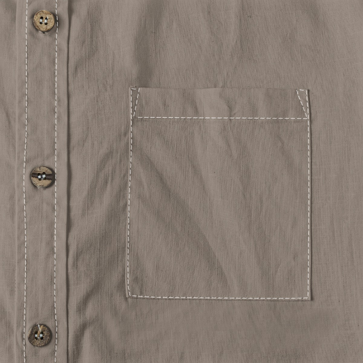 Charcoal (Warm) -- Men's 100% Cotton LS Shirt