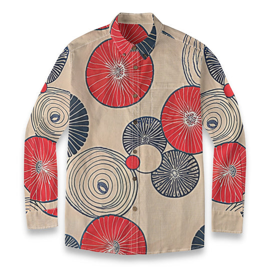 Cercles -- Men's 100% Cotton LS Shirt