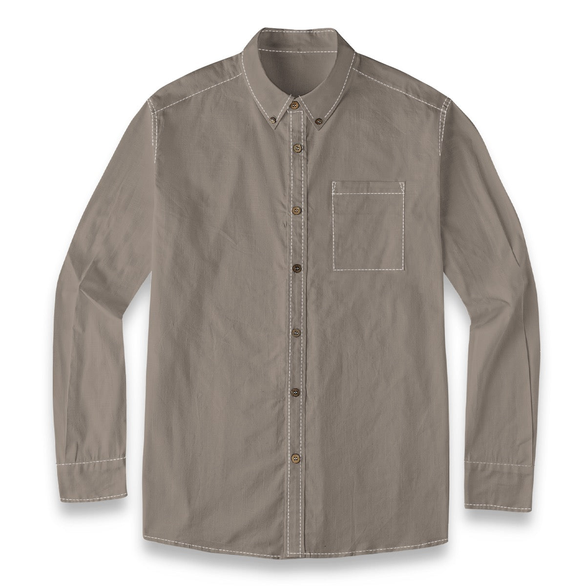 Charcoal (Warm) -- Men's 100% Cotton LS Shirt