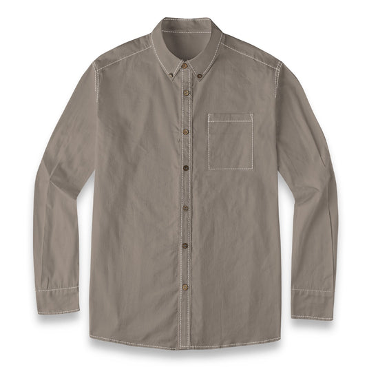 Charcoal (Warm) -- Men's 100% Cotton LS Shirt