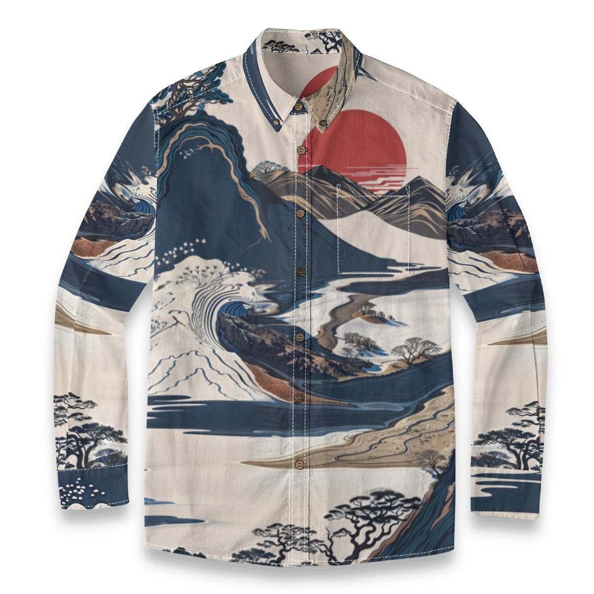Kaya -- Men's 100% Cotton LS Shirt