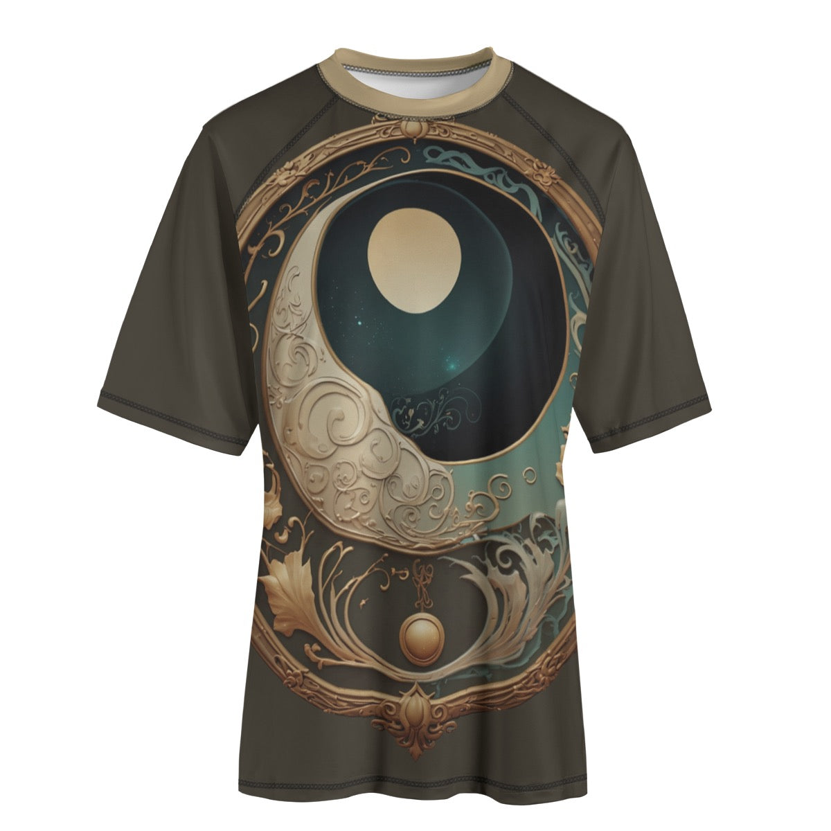 Moonlight Gate -- Unisex Yoga Sports Short Sleeve T-Shirt