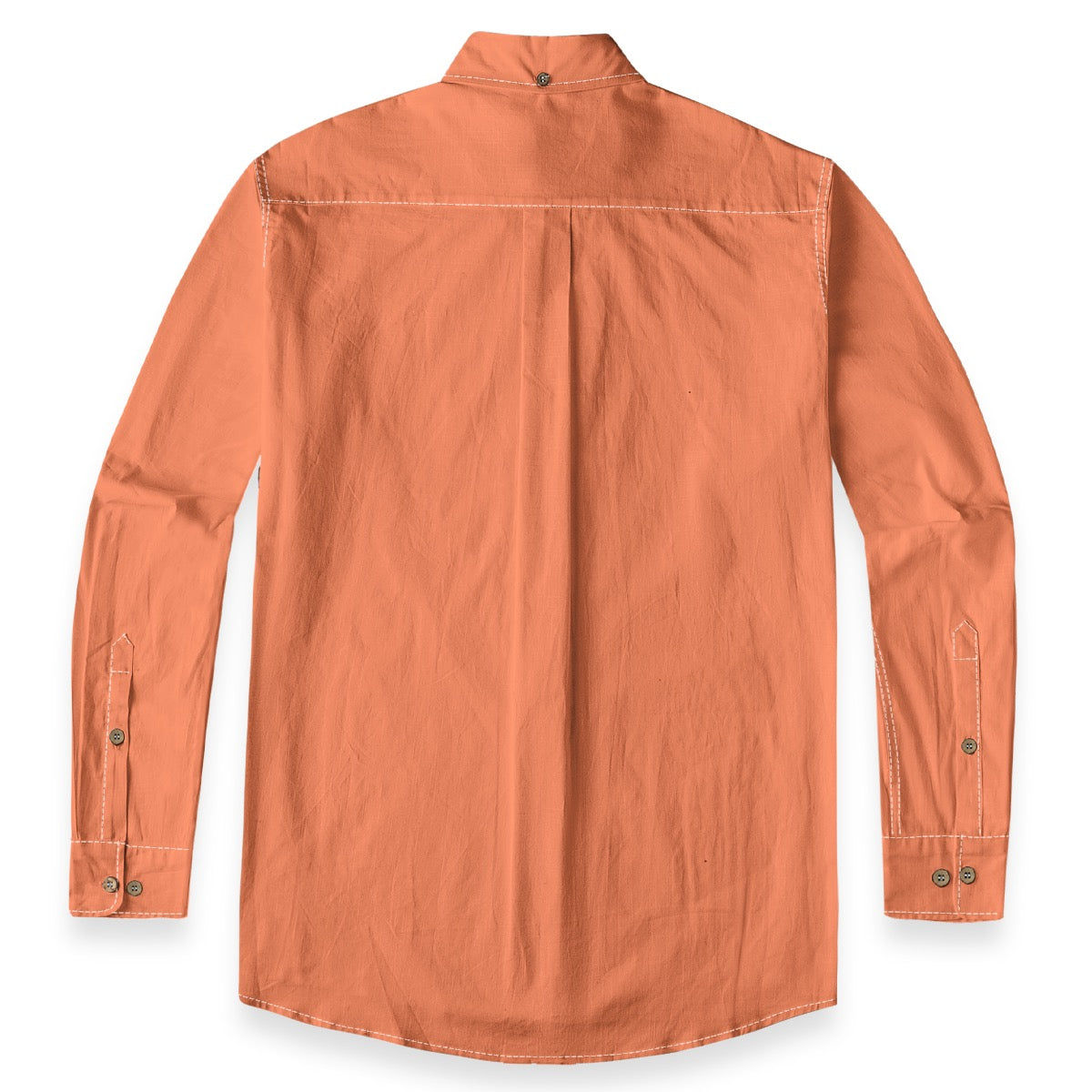Coral -- Men's 100% Cotton LS Shirt