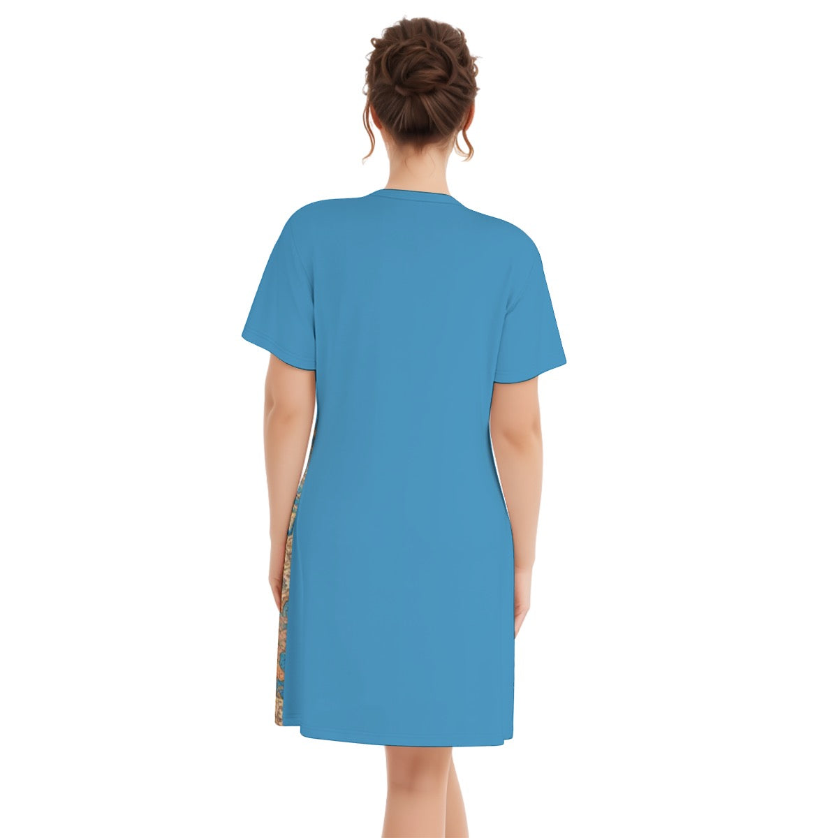 Sepolis -- Women's V Neck Dress 100% Cotton