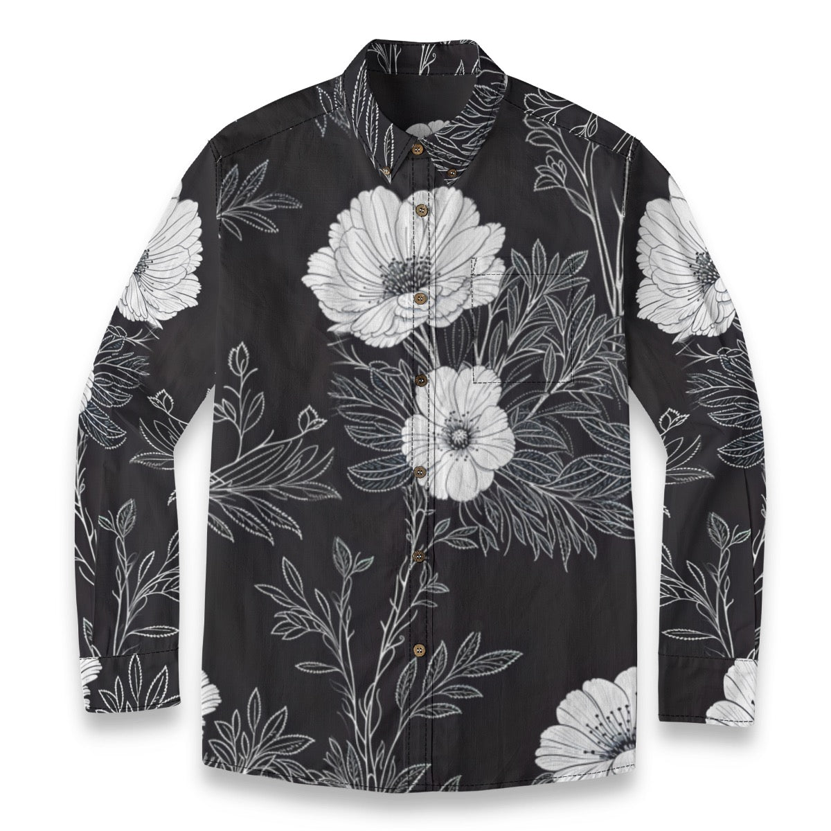 Midnight -- Men's 100% Cotton LS Shirt