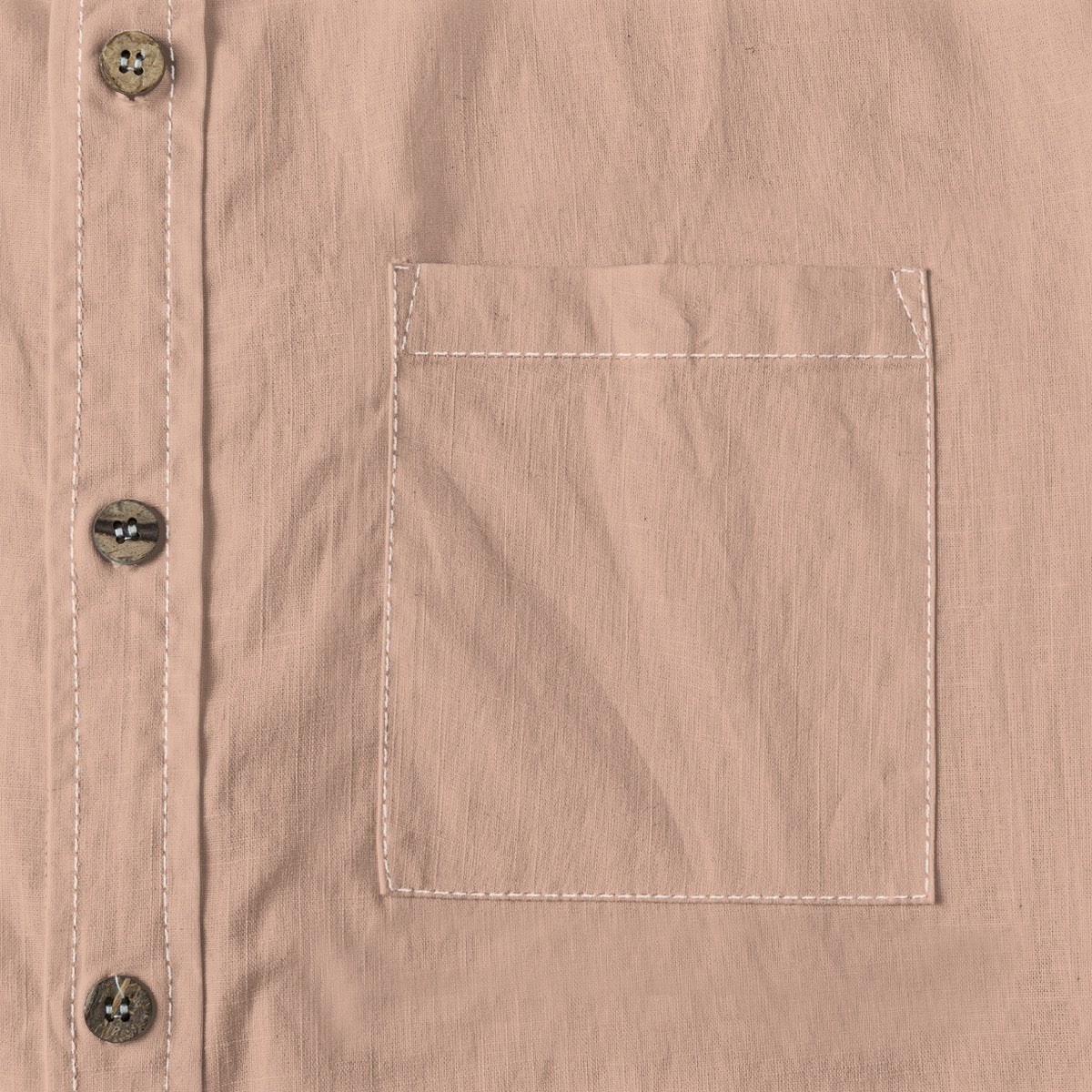 Dusty Rose -- Men's 100% Cotton LS Shirt