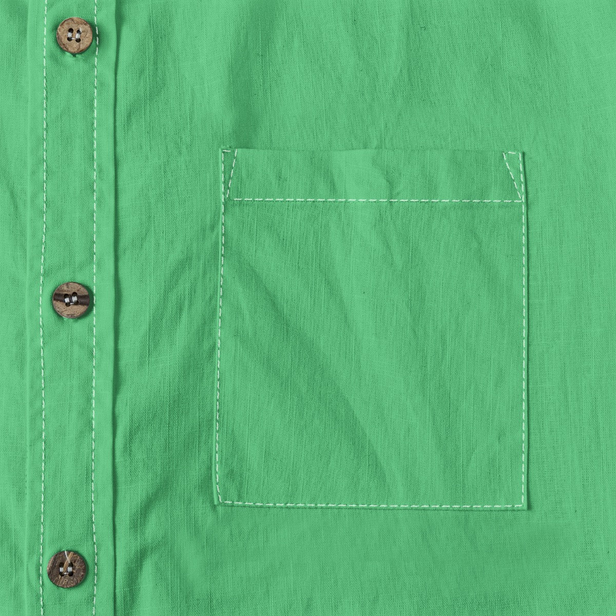 Emerald Green -- Men's 100% Cotton LS Shirt