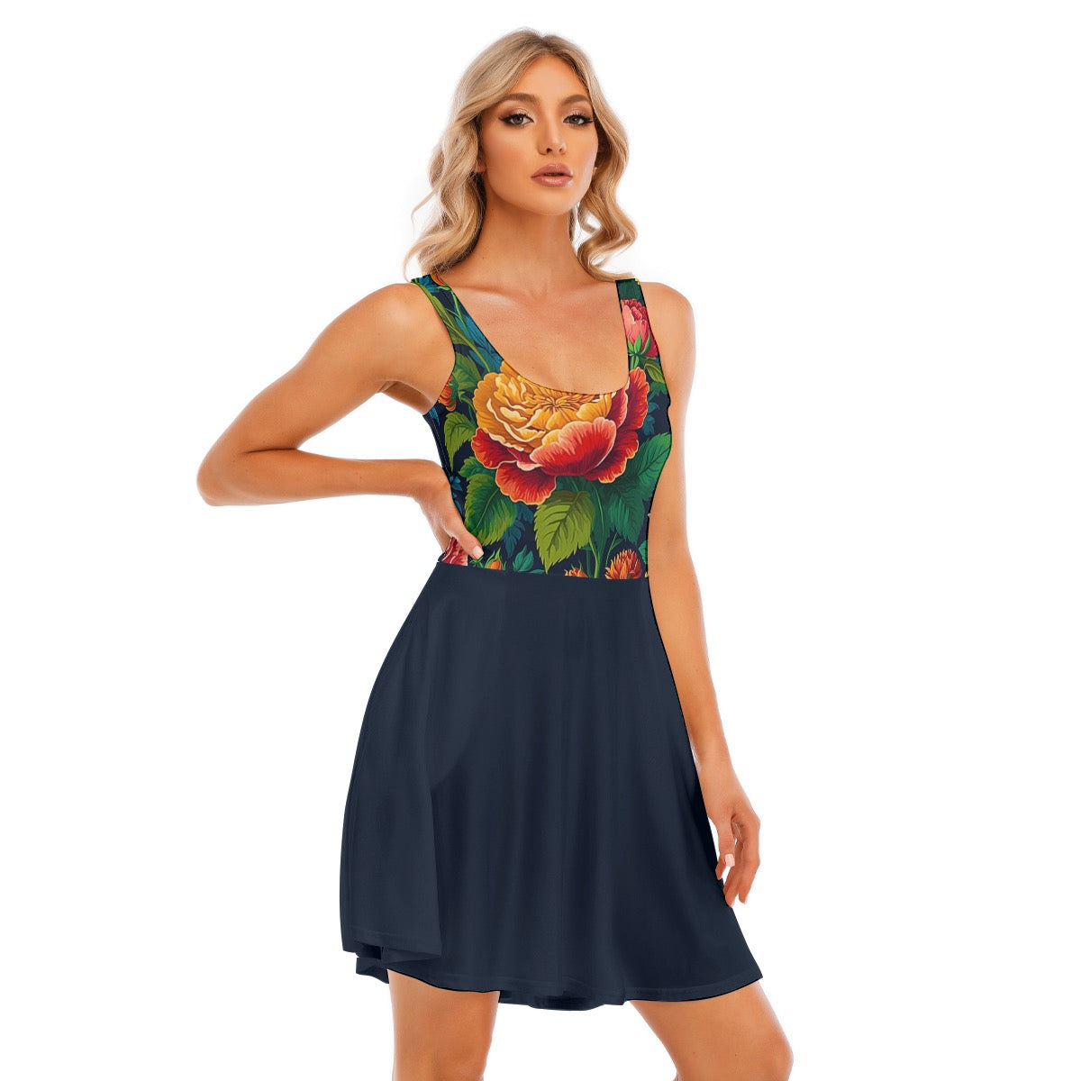 Evening Bloom -- Women's Tank Vest Dress