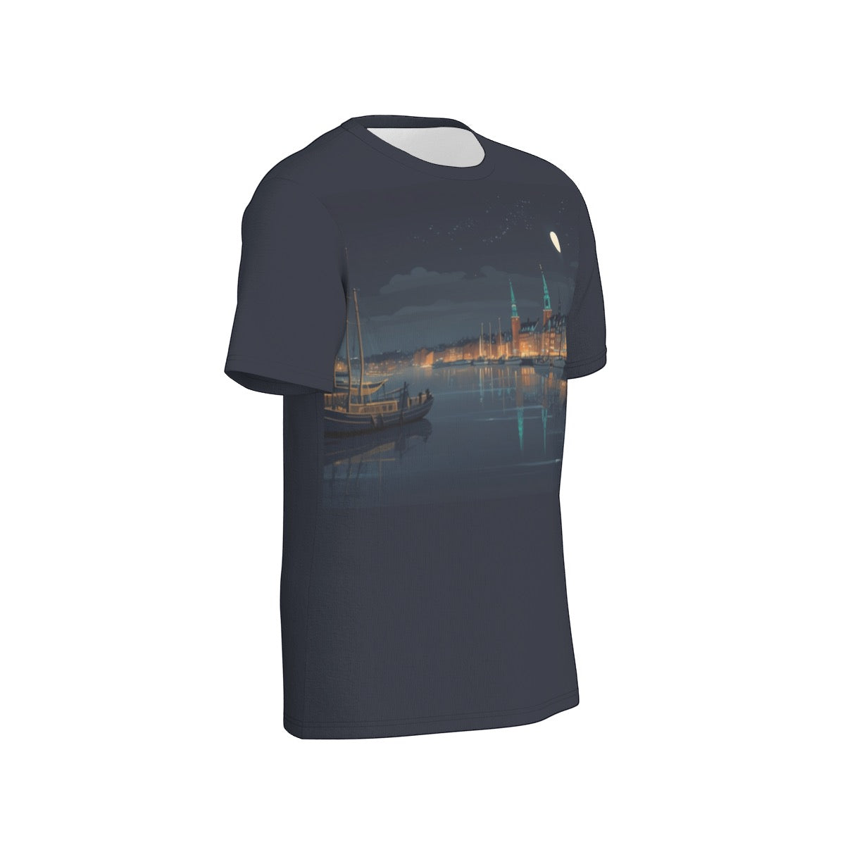 City Harbor -- Men's O-Neck T-Shirt | 190GSM Cotton