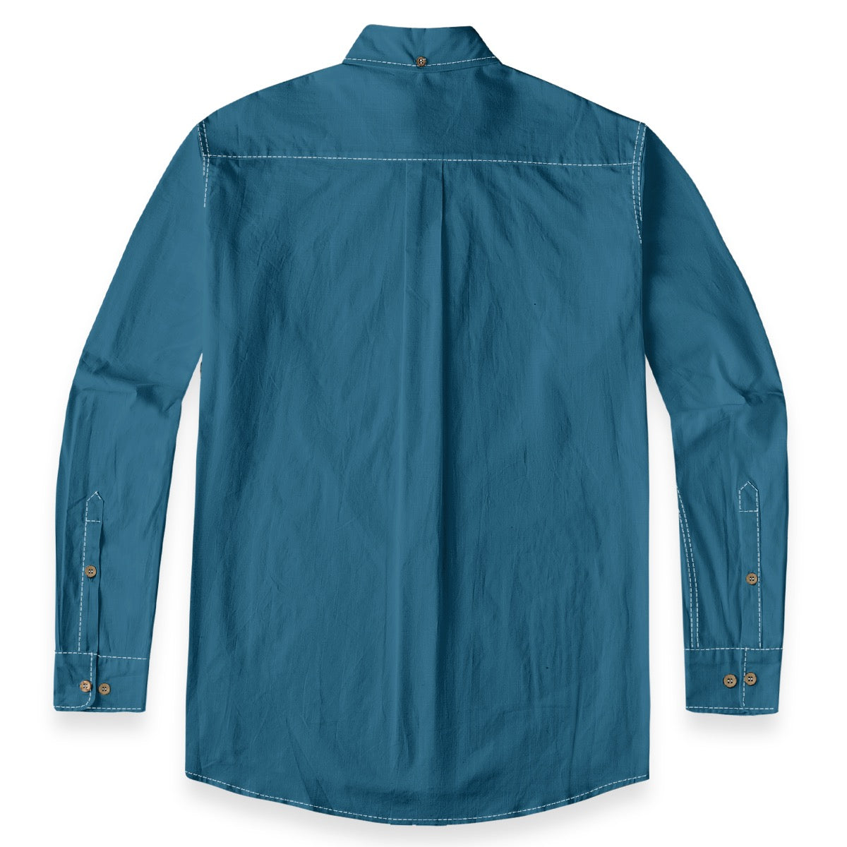 Petrol Blue -- Men's 100% Cotton LS Shirt