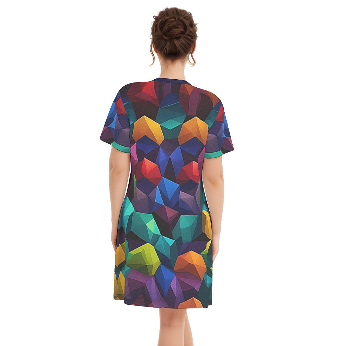 Couleur -- Women's V Neck Dress 100% Cotton