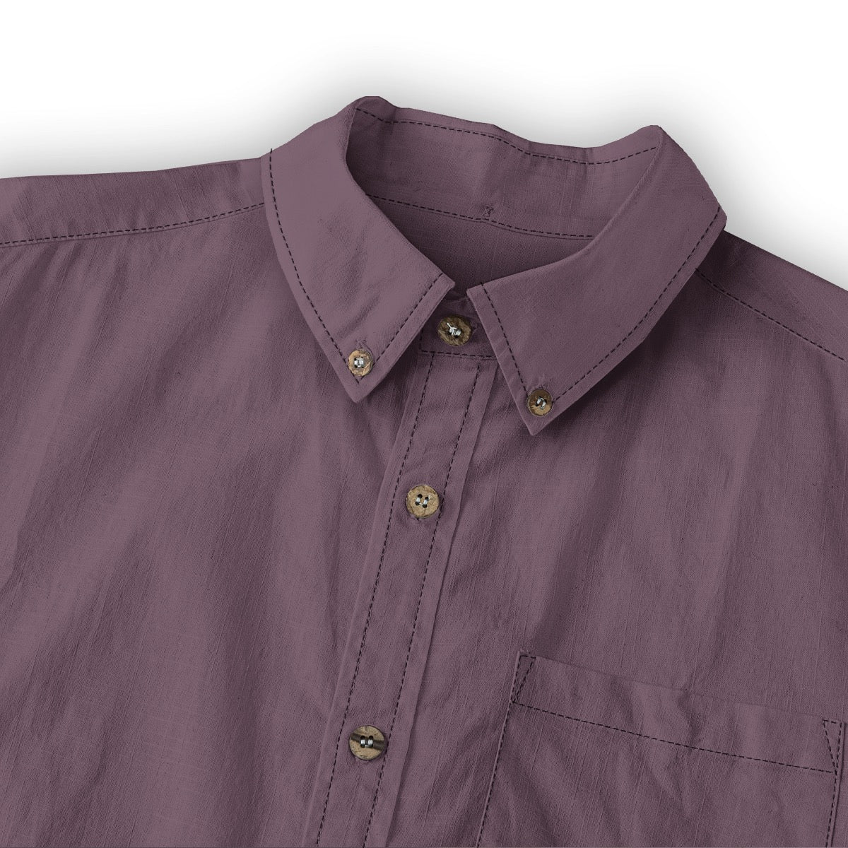 Eggplant -- Men's 100% Cotton LS Shirt