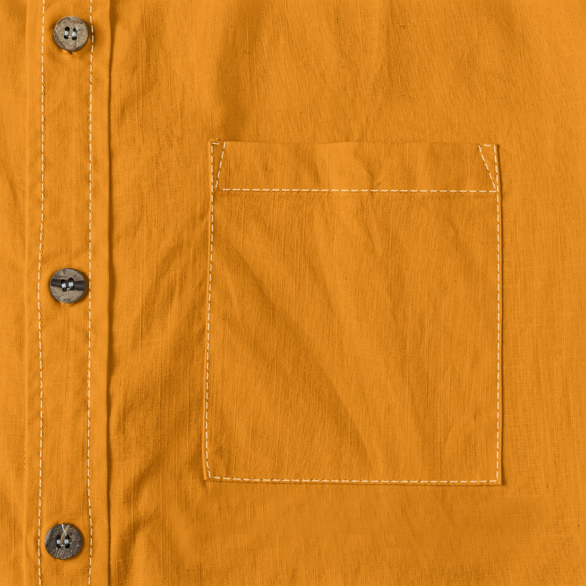 Tangerine -- Men's 100% Cotton LS Shirt