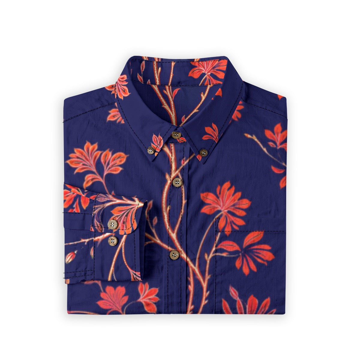 St Pierre -- Men's 100% Cotton LS Shirt