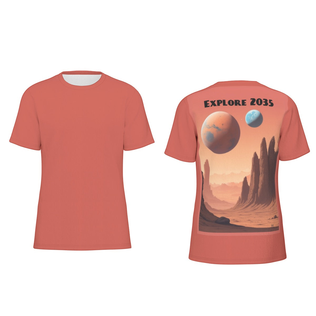 Explore 2035 -- Men's O-Neck T-Shirt | 190GSM Cotton