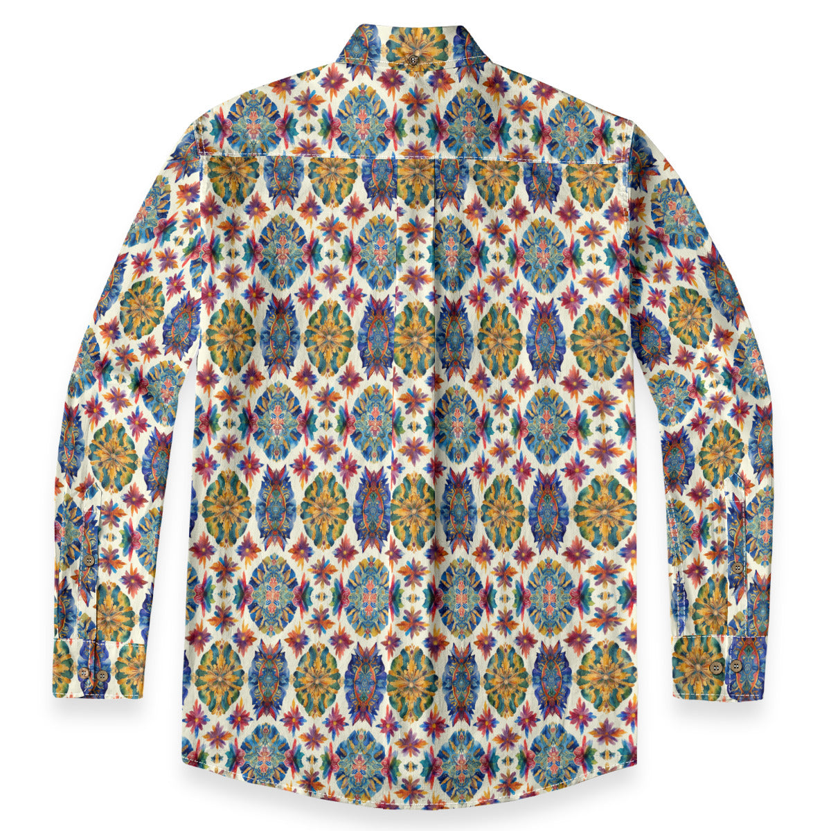 Aquarelle -- Men's Casual 100% Cotton LS Shirt